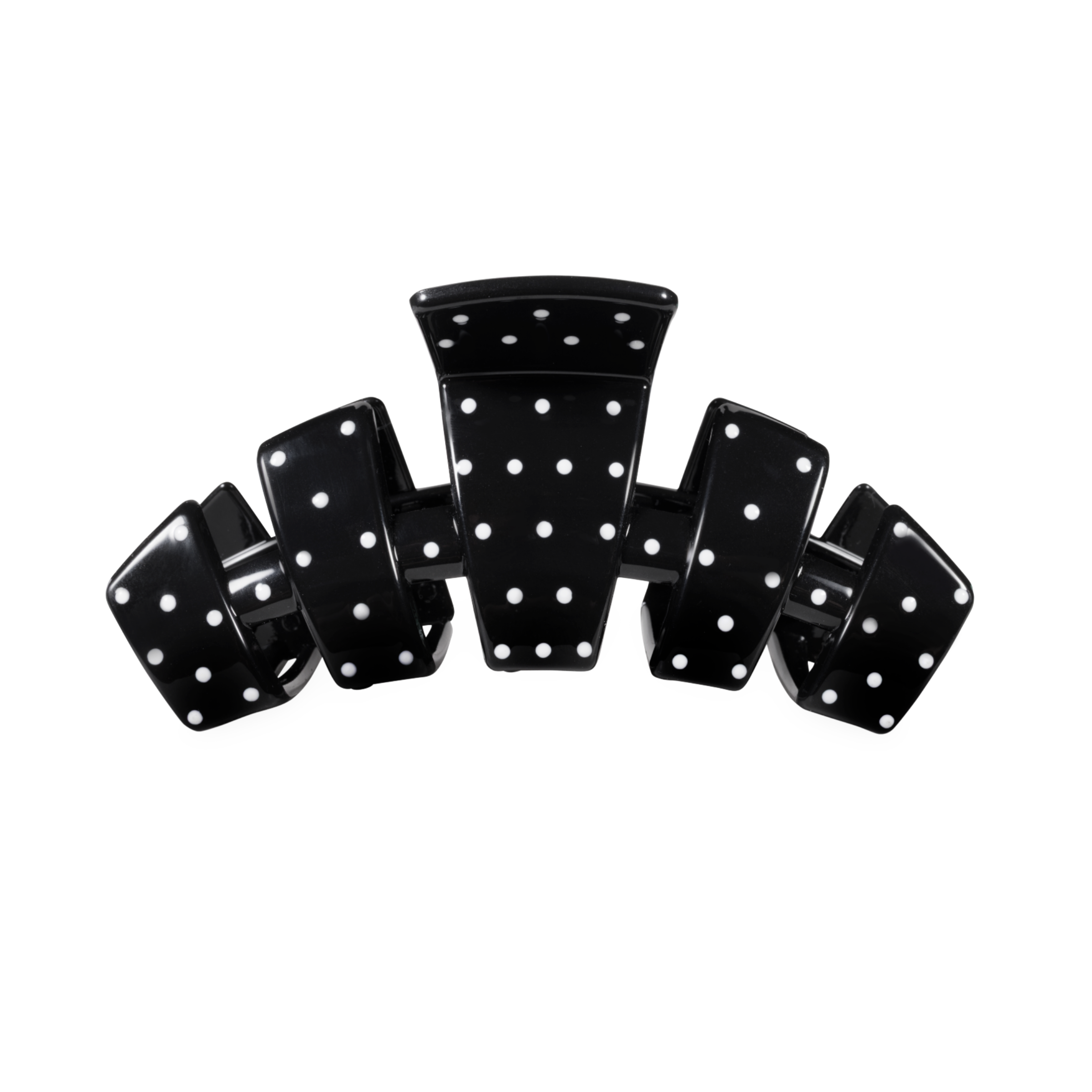 Classic Black Polka Dot Party Medium Claw Clip