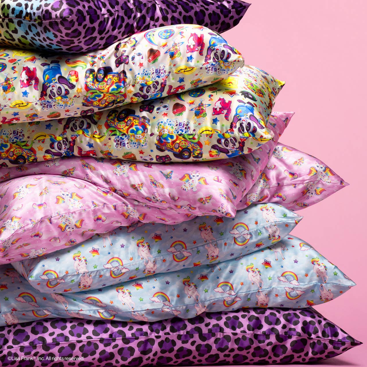 Lisa Frank x Kitsch Standard Satin Pillowcase