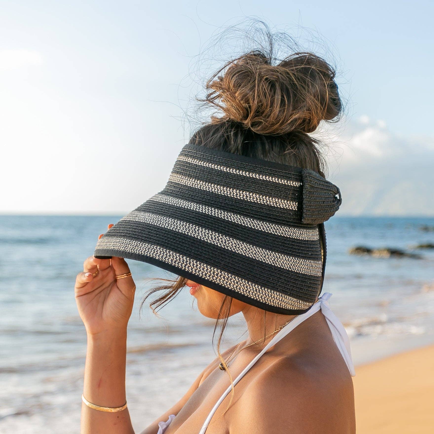 Marled Roll Up Visors