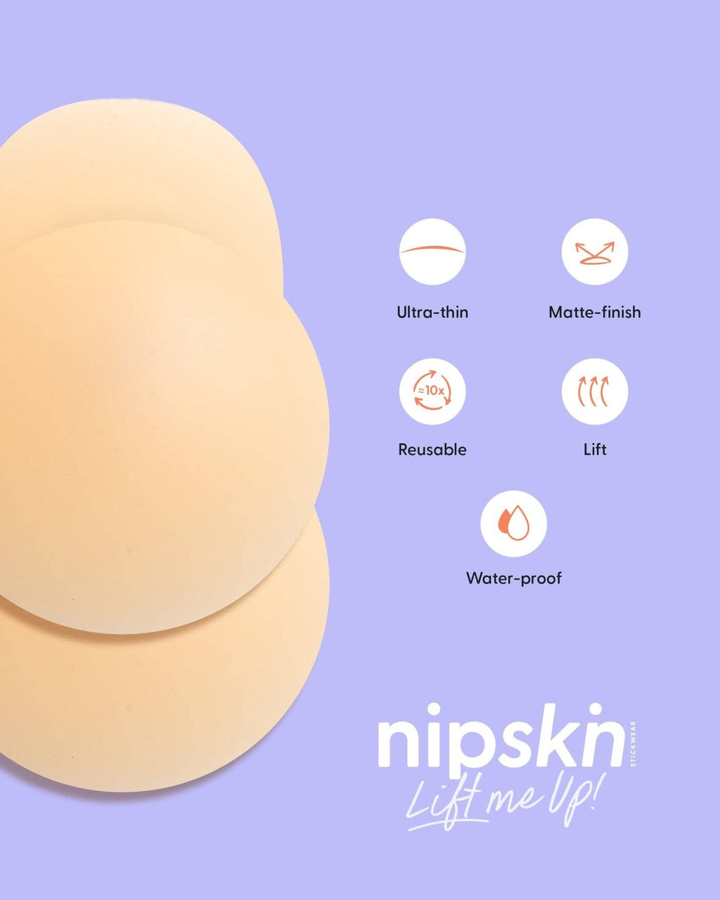 Lift Me Up - Reusable Silicone Nipple Covers for Lift - Nipskin®