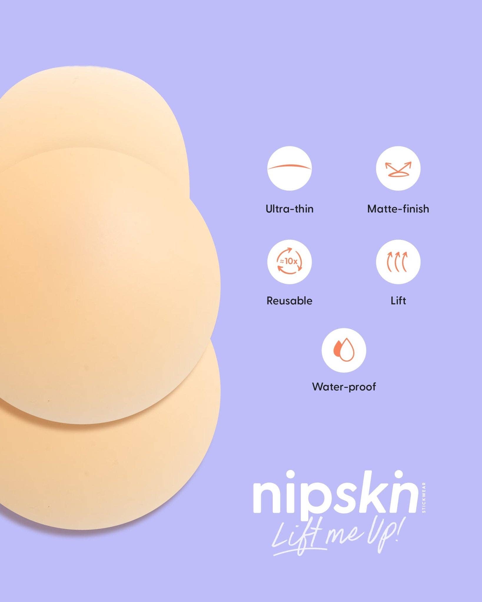 Lift Me Up - Reusable Silicone Nipple Covers for Lift - Nipskin®