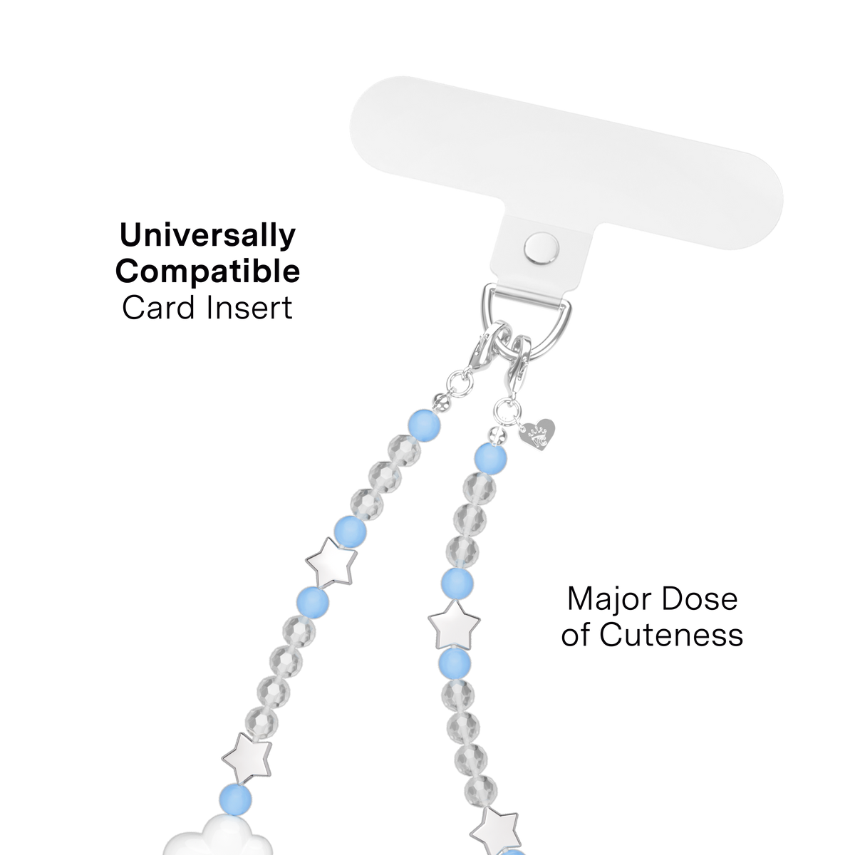 Phone Charm Wristlet- In the Clouds