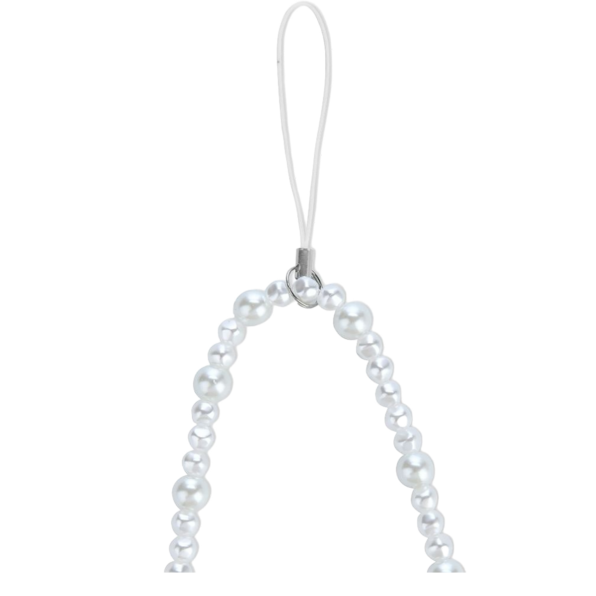 White Pearl Phone Charm