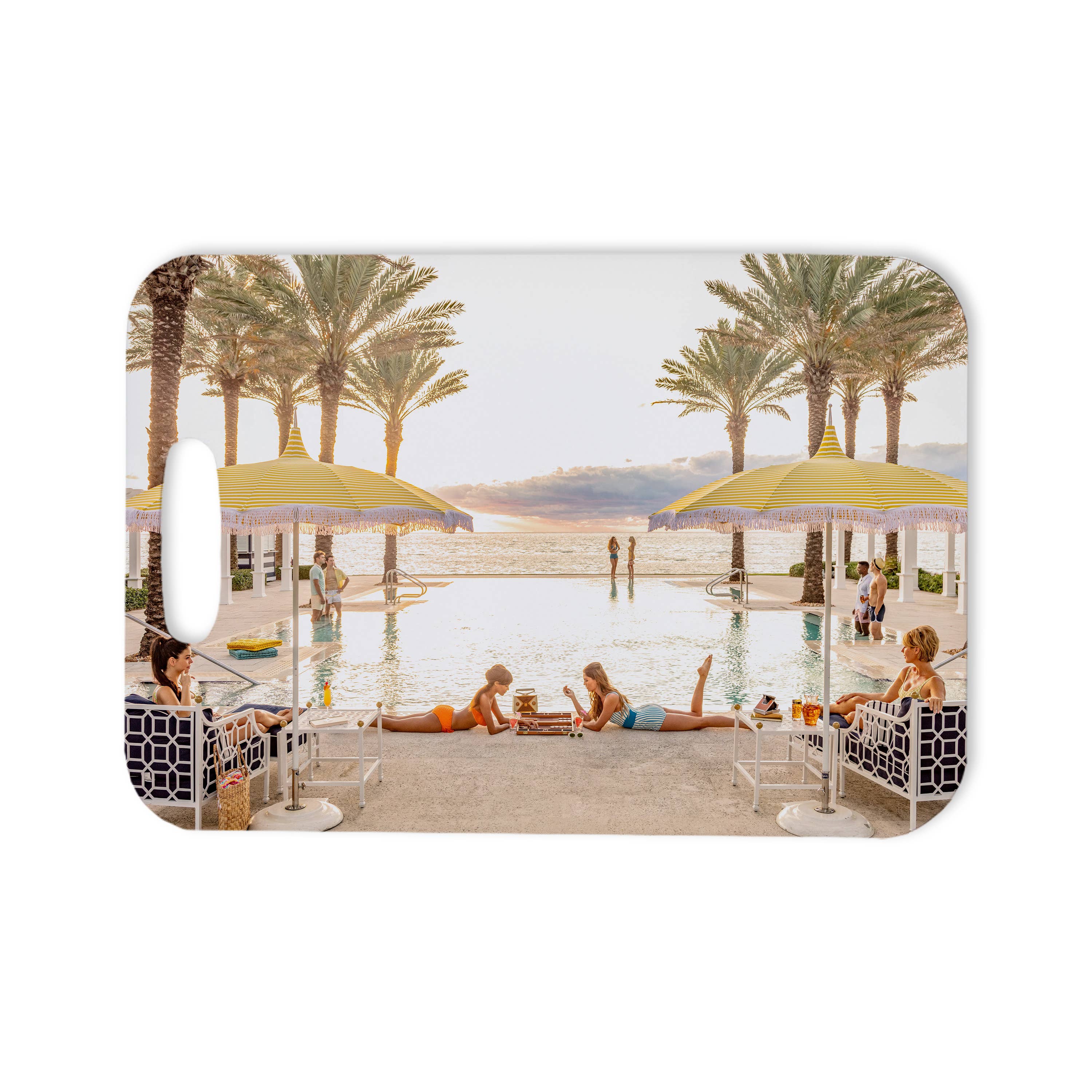 Bag Tag - Girls at Pool