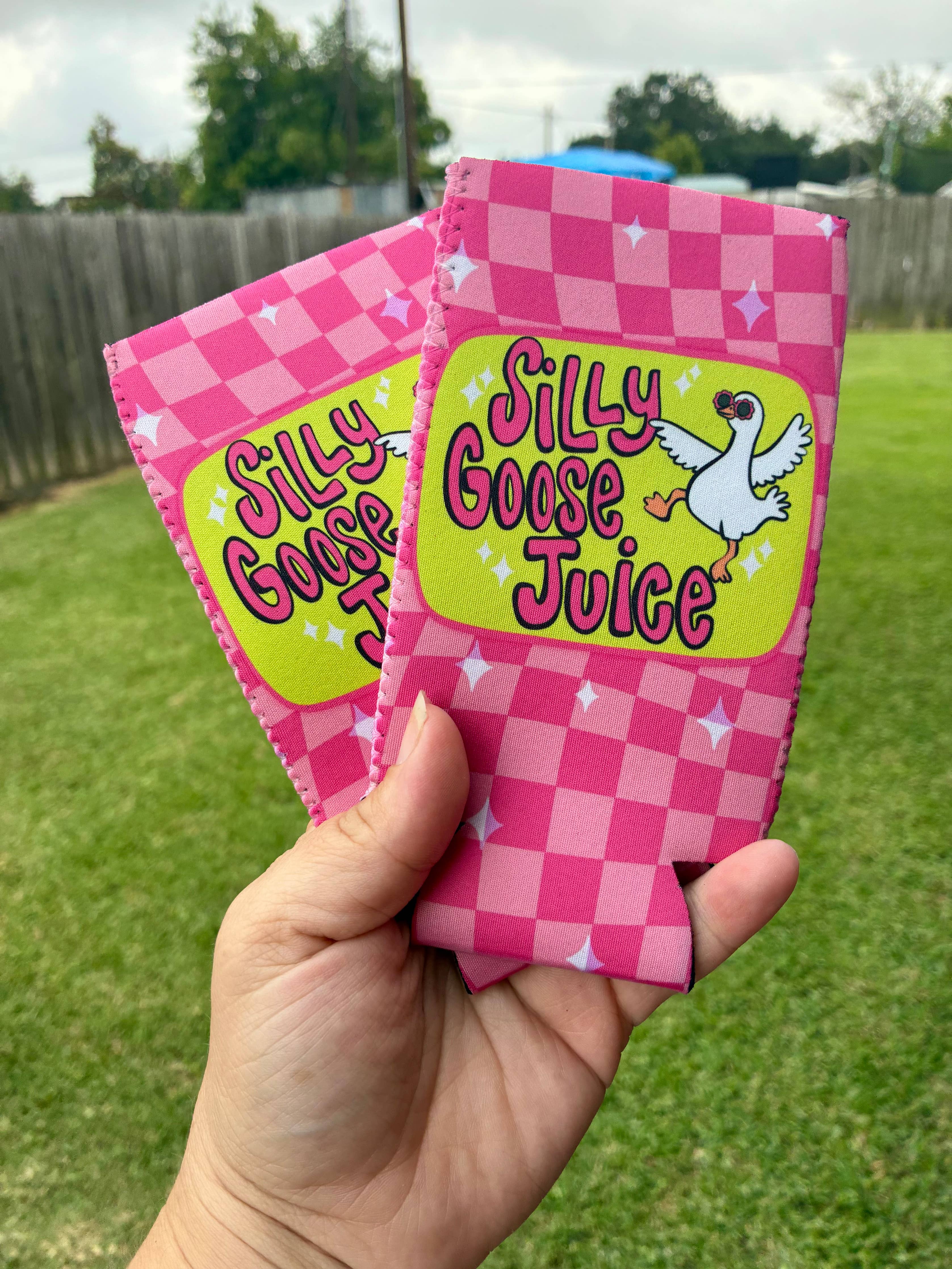 Silly goose juice summer koozie