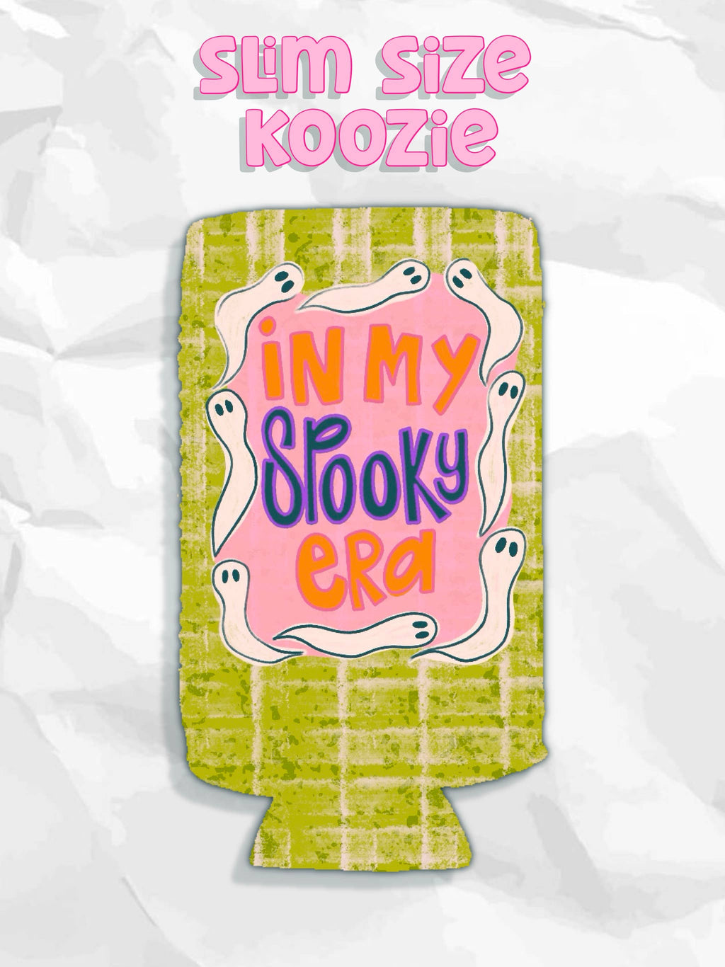 In my spooky era Halloween koozies