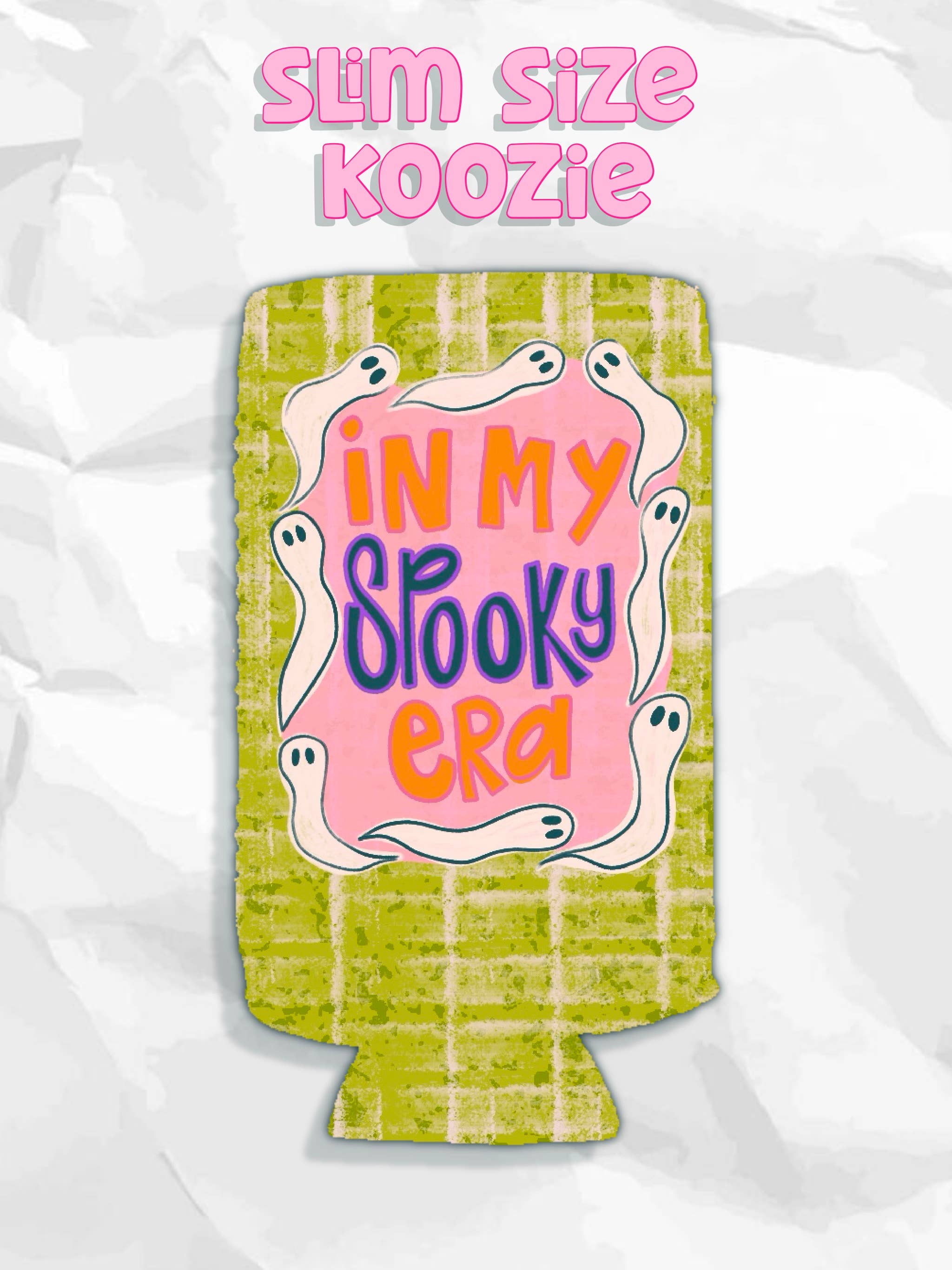In my spooky era Halloween koozies