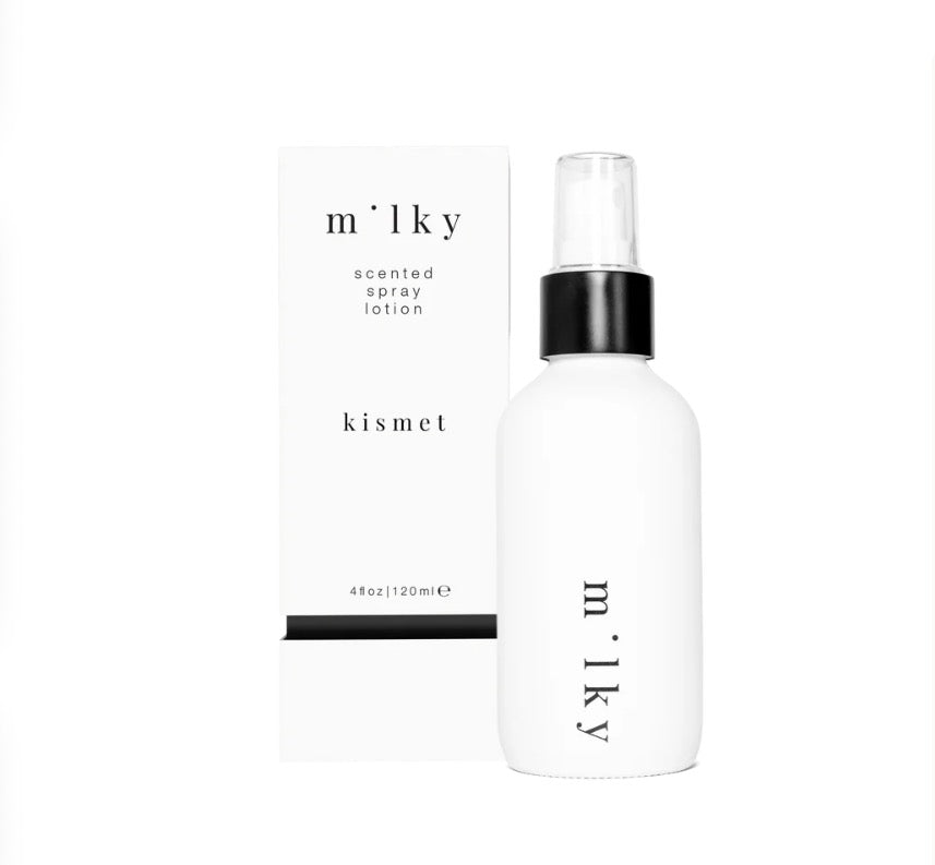 Kismet Milky Spray Lotion
ULTRA-LIGHTWEIGHT SCENTED MOISTURIZER Riddle oil
