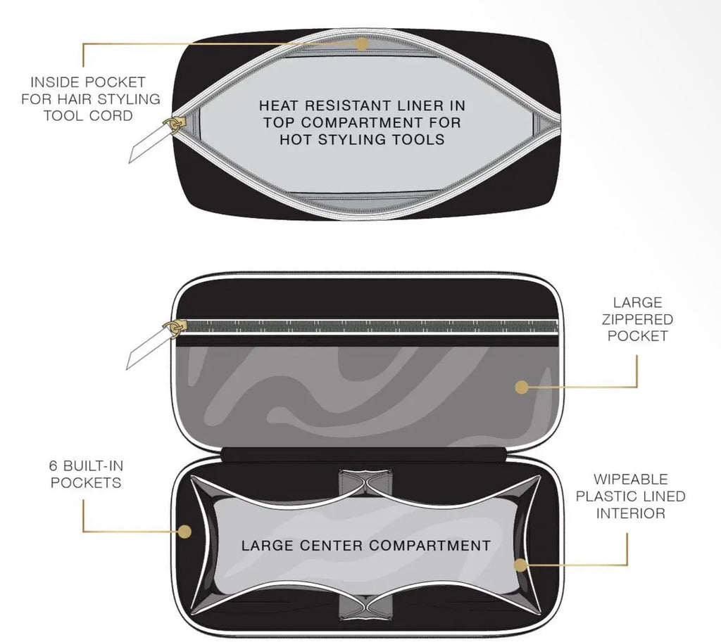 Stylist Travel Bag- Blush Velvet