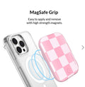 Pink Vibe Checkered Portable MagSafe Charger Power Pack