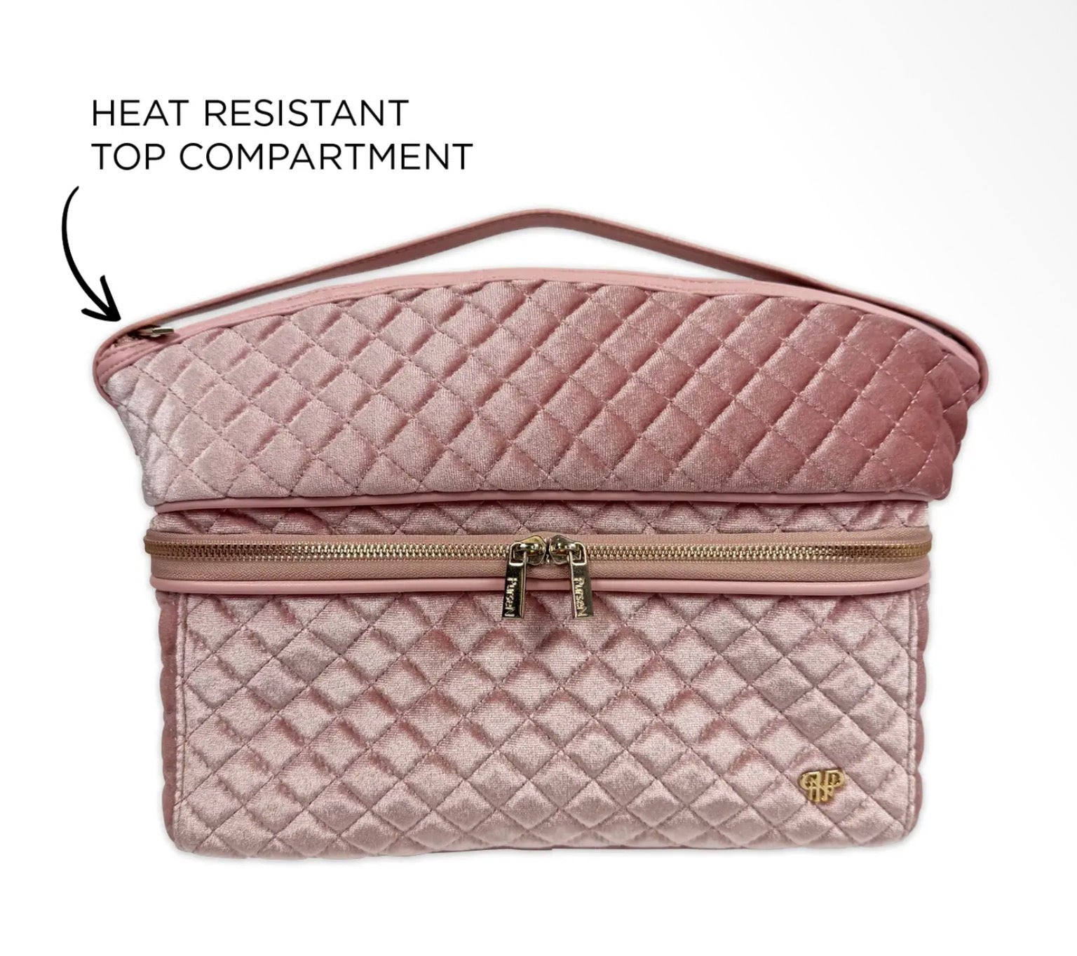 Stylist Travel Bag- Blush Velvet