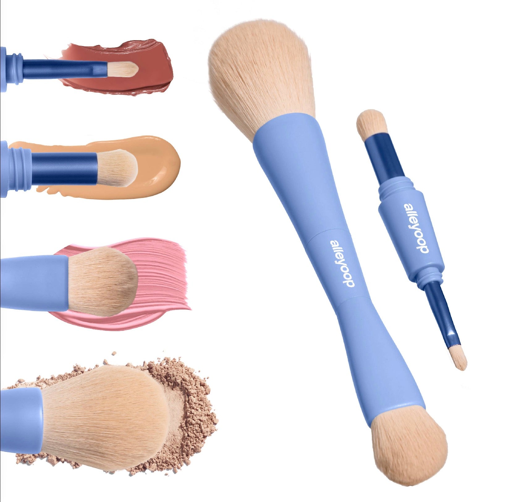 Alleyoop 4-in-1 Makeup Brushes | Beauty Tools | Brush