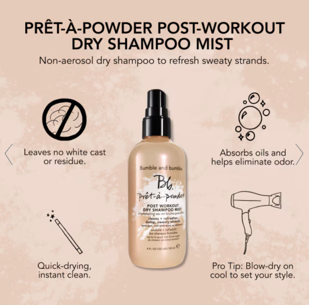 Post Workout Dry Shampoo Hair Mist - Prêt-à-powder
