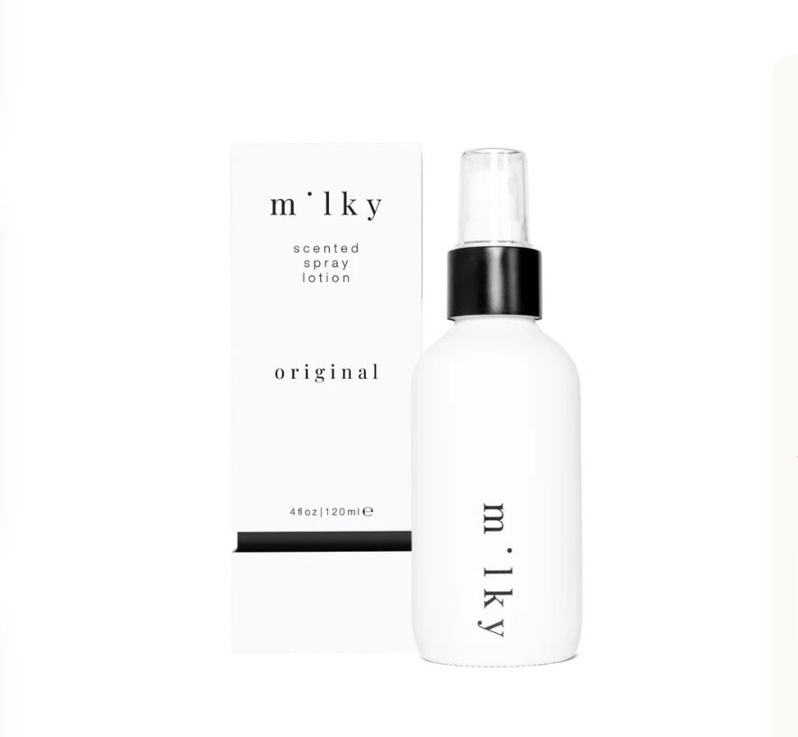 Original Milky Spray Lotion
ULTRA-LIGHTWEIGHT SCENTED MOISTURIZER      Riddle milk
