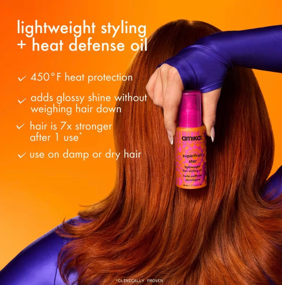 Amika super fruit light weight hair oil