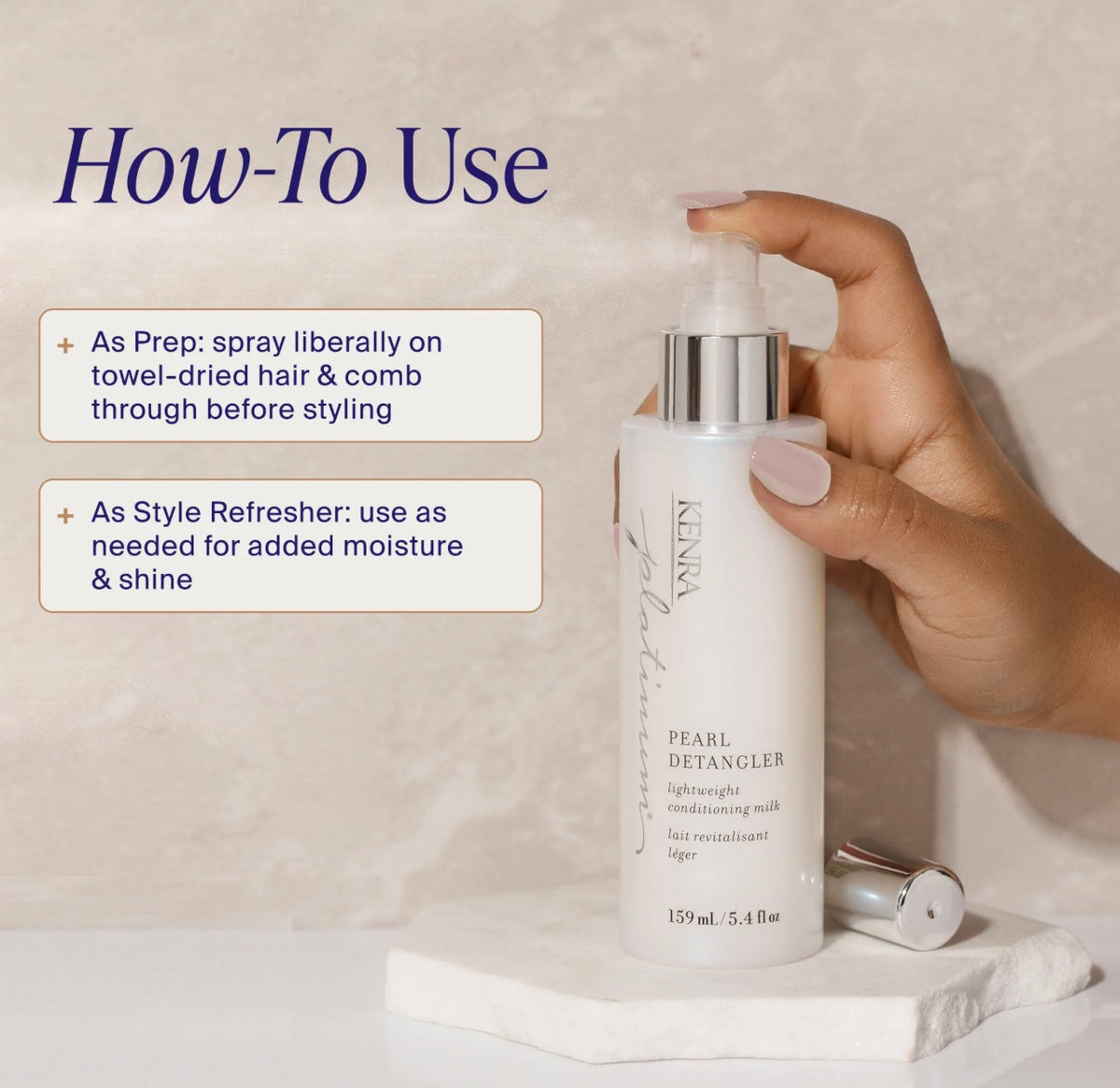 KENRA PLATINUM PEARL DETANGLER