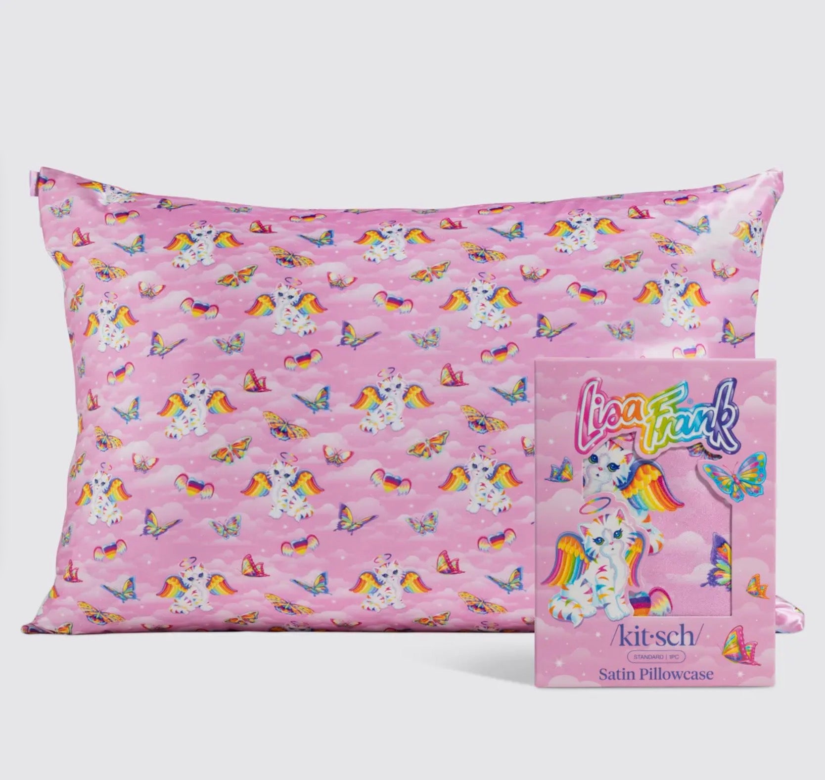 Lisa Frank x Kitsch Standard Satin Pillowcase