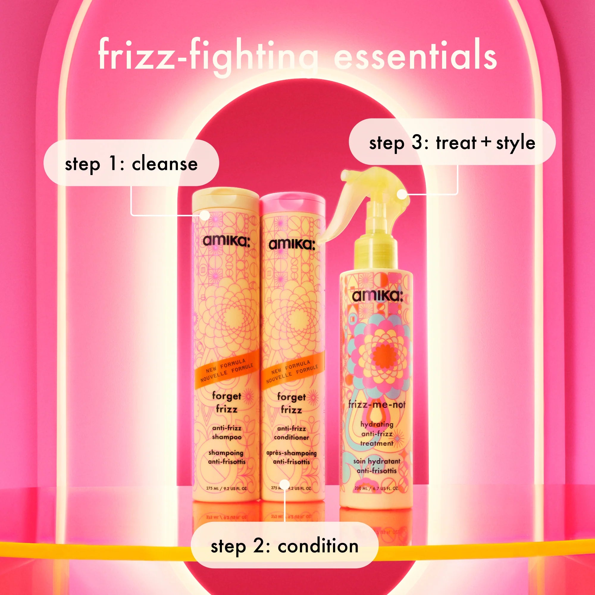 Forget frizz
anti-frizz conditioner