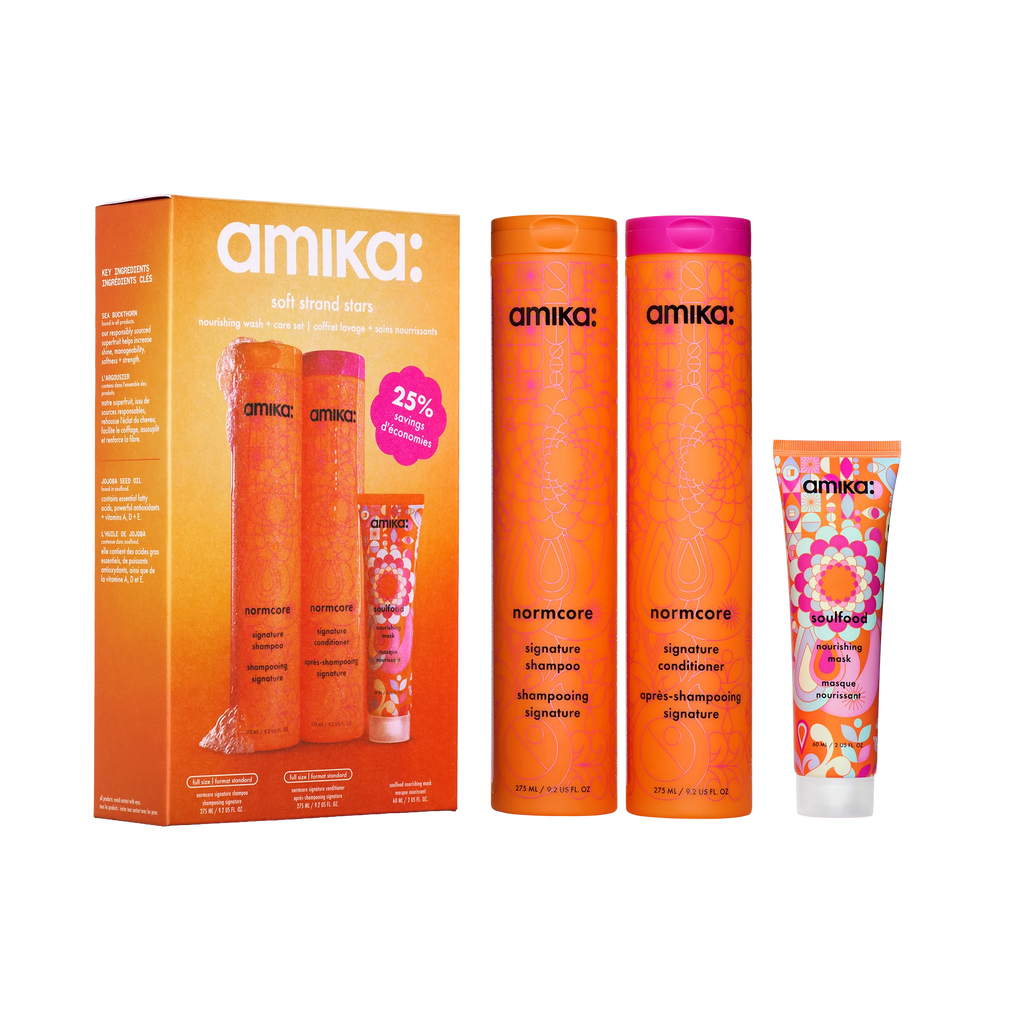 Soft strand stars
nourishing wash + care set