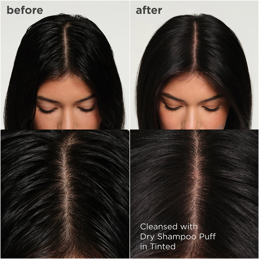 Dry Shampoo Puff - tinted for dark hair