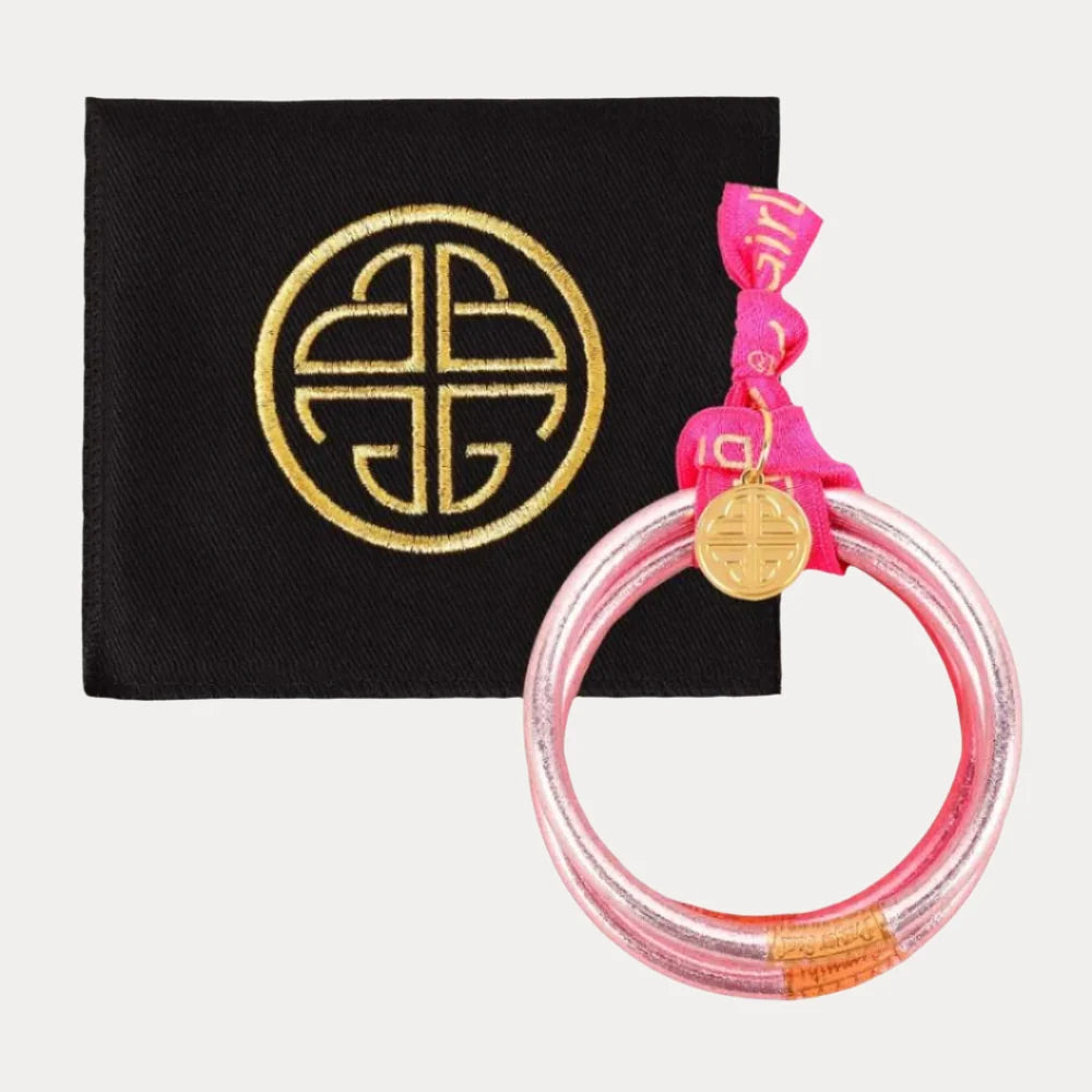Carousal Pink All Weather Bangles® (SET OF 4) - Serenity Prayer