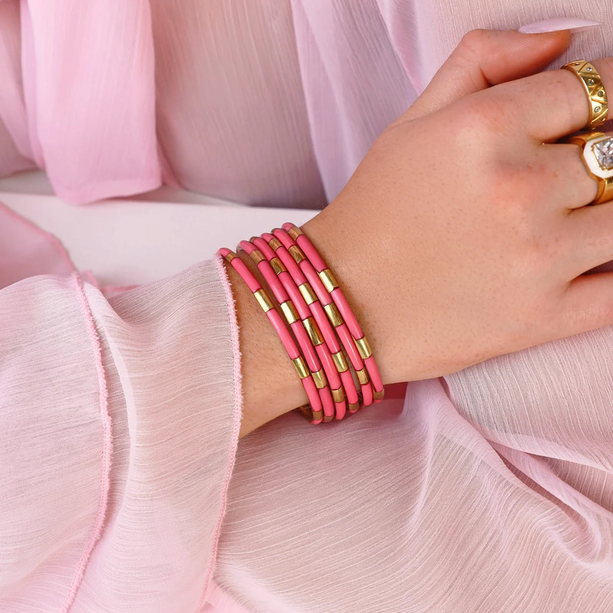 Blush Veda Bangles l set of 6 l BuDha Girl