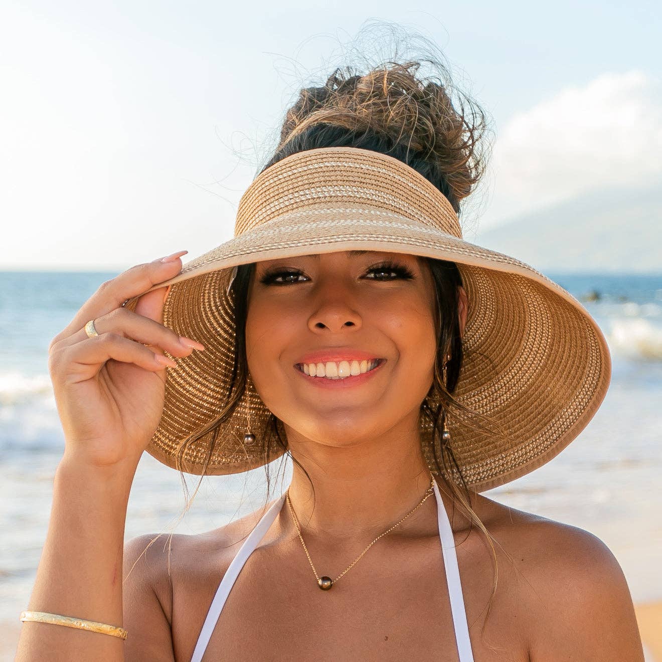 Marled Roll Up Visors