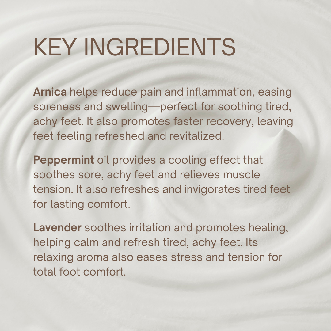 Achy Feet Cream – Arnica, Lavender & Peppermint Relief
