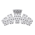 Classic White Polka Dot Party Large Claw Clip