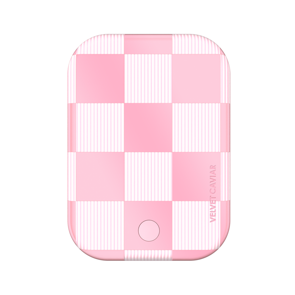 Wireless Phone Charger - Pink Vibe Checkered