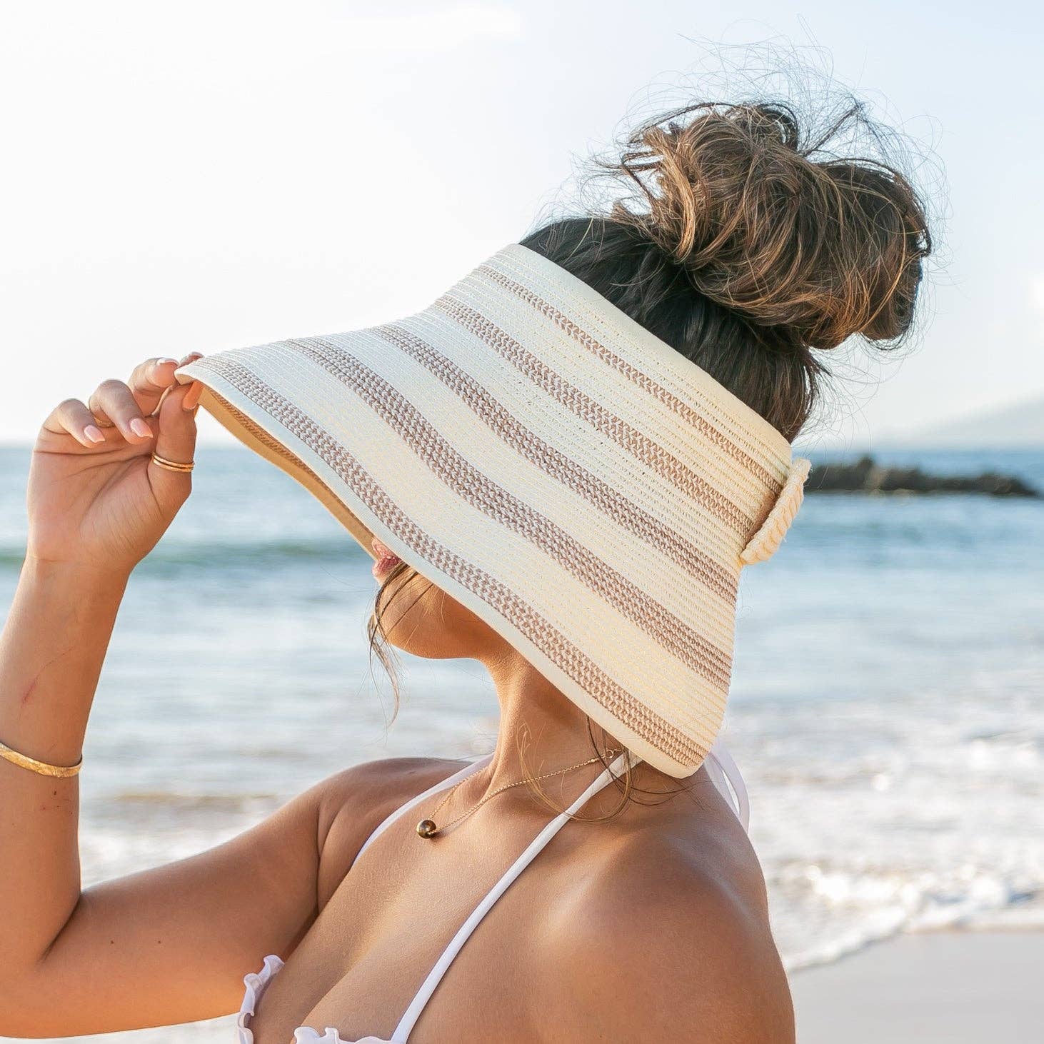 Marled Roll Up Visors
