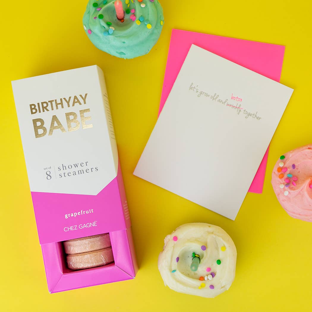 Birthyay Babe - Birthday Shower Steamers - Grapefruit - Set of 8
