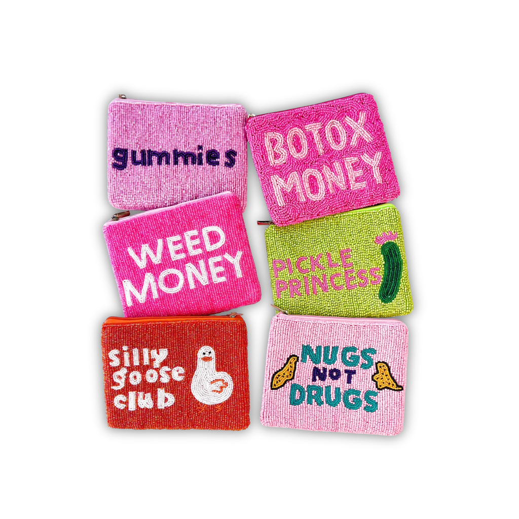 XL Beaded Coin Purse - Pop Culture - Coin Pouch
