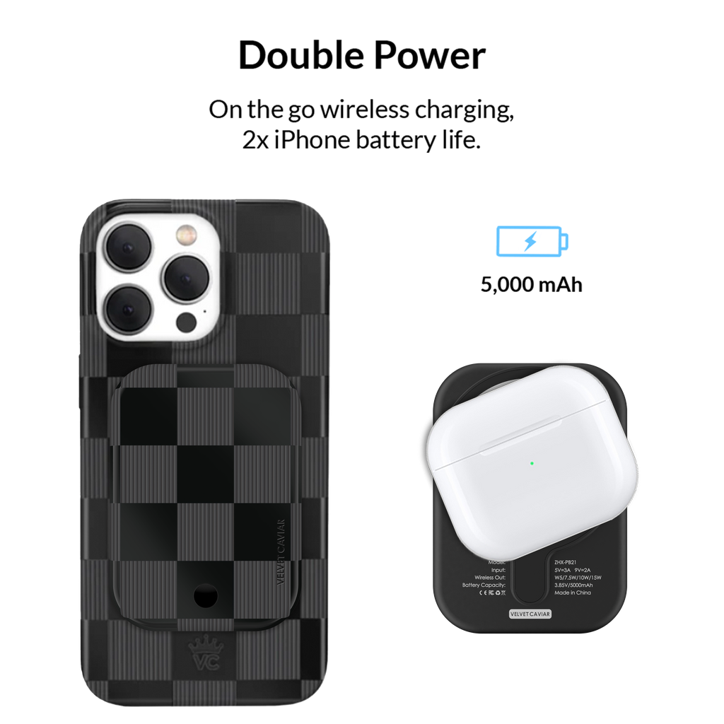 Wireless Phone Charger - Noir Vibe Checker