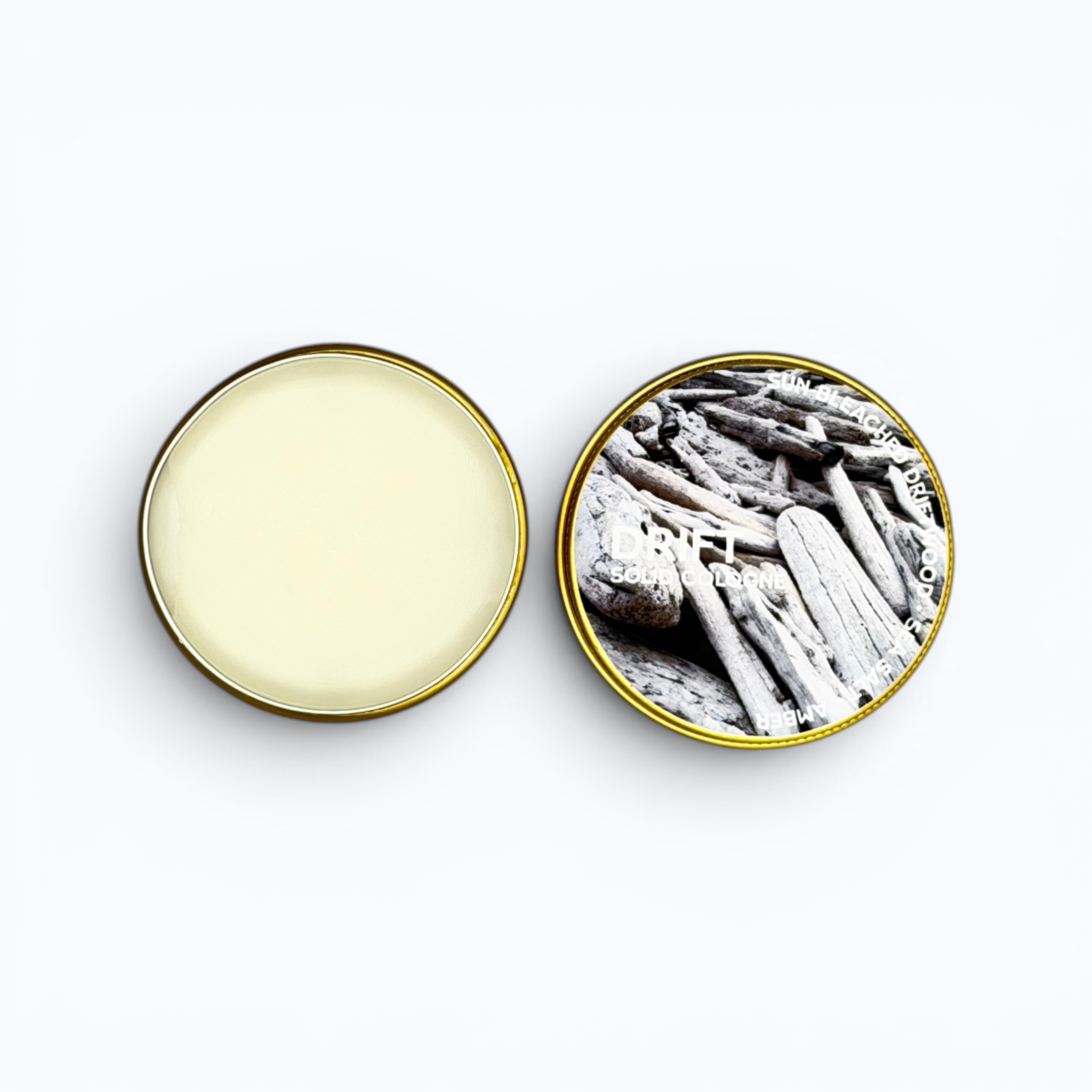 DRIFT Solid Cologne • Sun-Bleached Driftwood, Salt & Amber