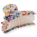 Rainbow Confetti Tortoise Shell Claw Clip
