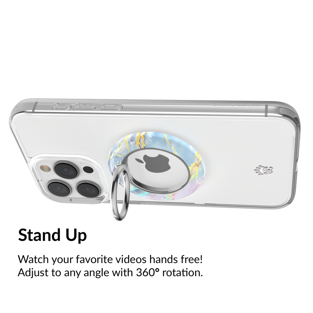 Magnetic Phone Ring & Stand - Holo Moonstone