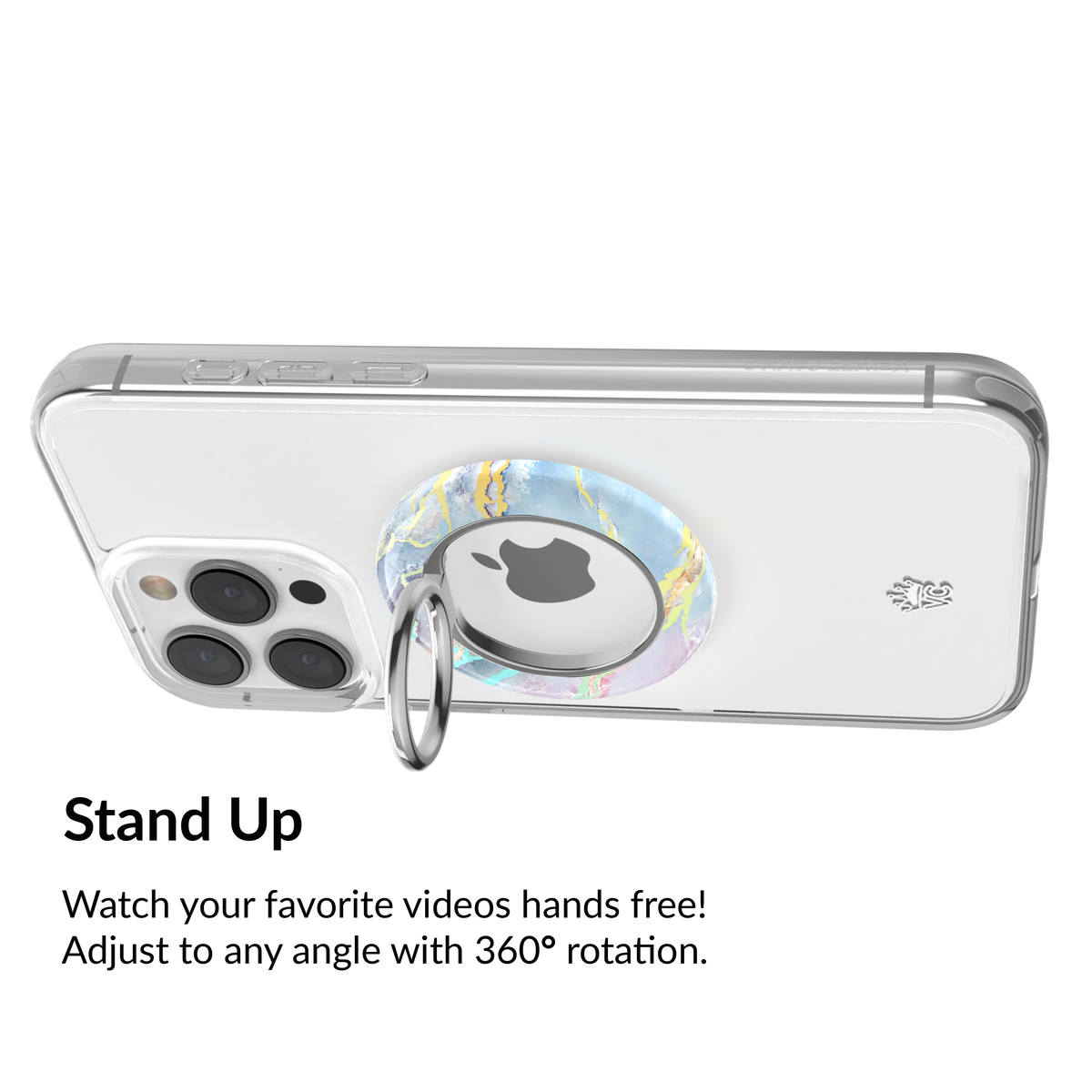 Magnetic Phone Ring & Stand - Holo Moonstone