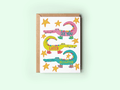See You Later Alligator Goodbye Greeting Card