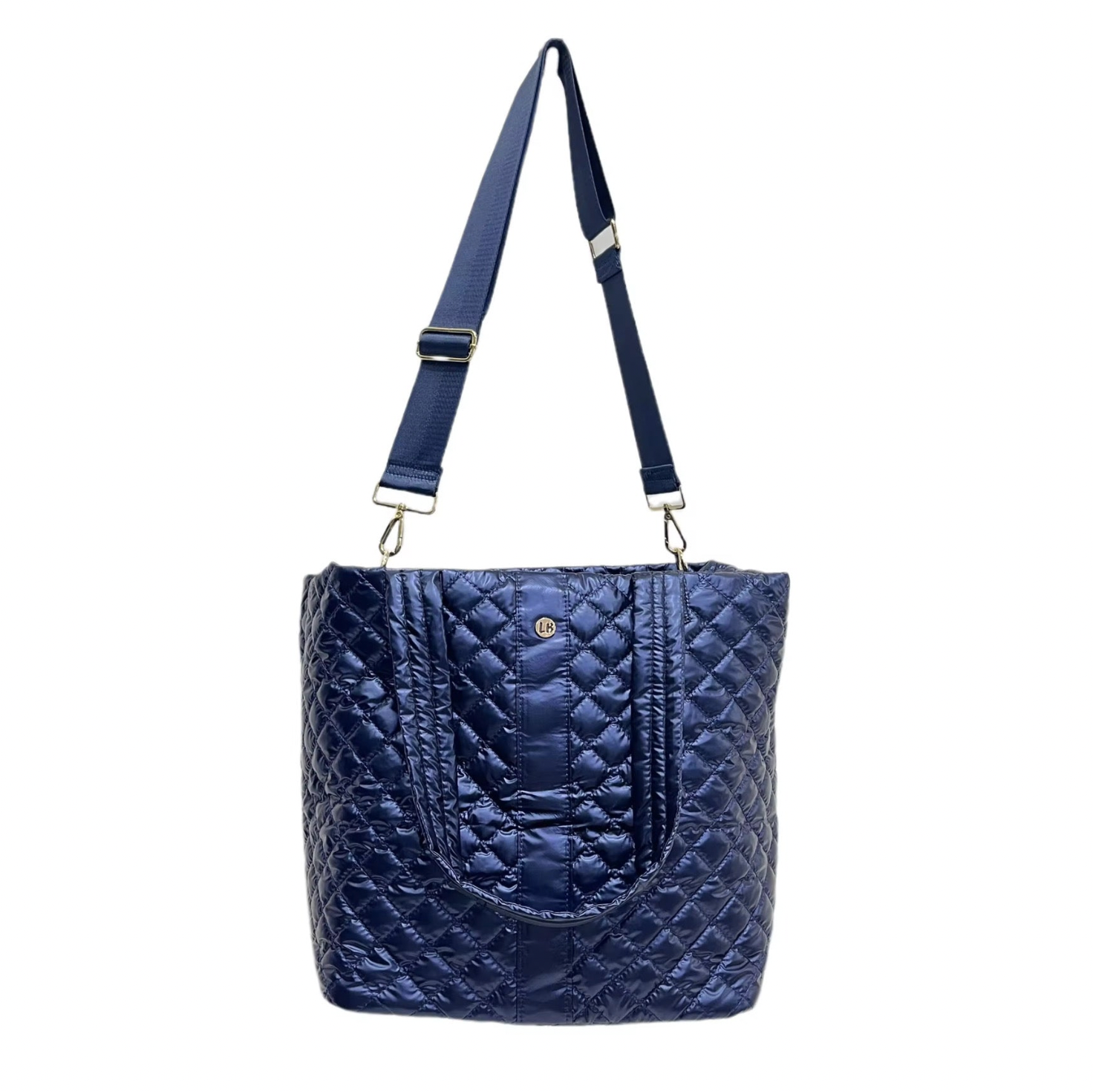 Diamond Tote Shoulder Bag Sapphire Navy