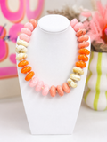 Sunkissed Statement Chunky Beaded Statement Necklace