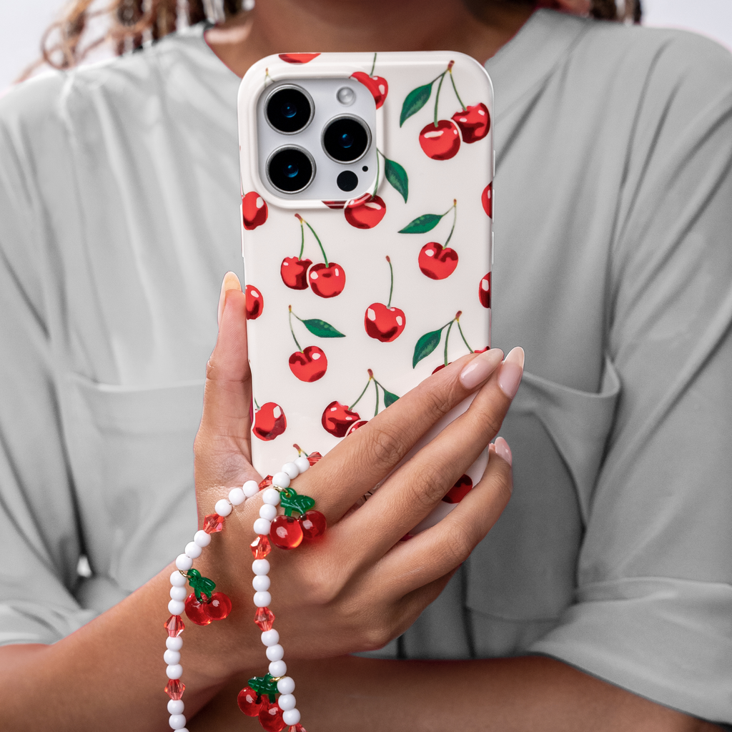 Phone Charm Wristlet - Mon Cheri Cherry