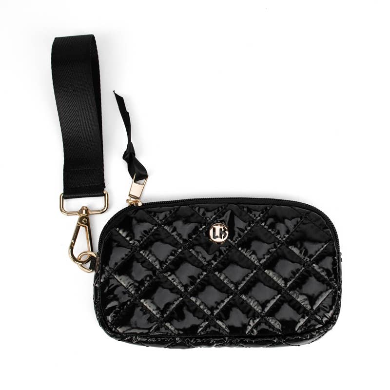 Keychain Wristlet Wallet Black