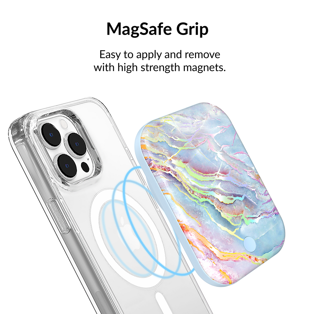 Wireless Phone Charger - Holo Moonstone Marble