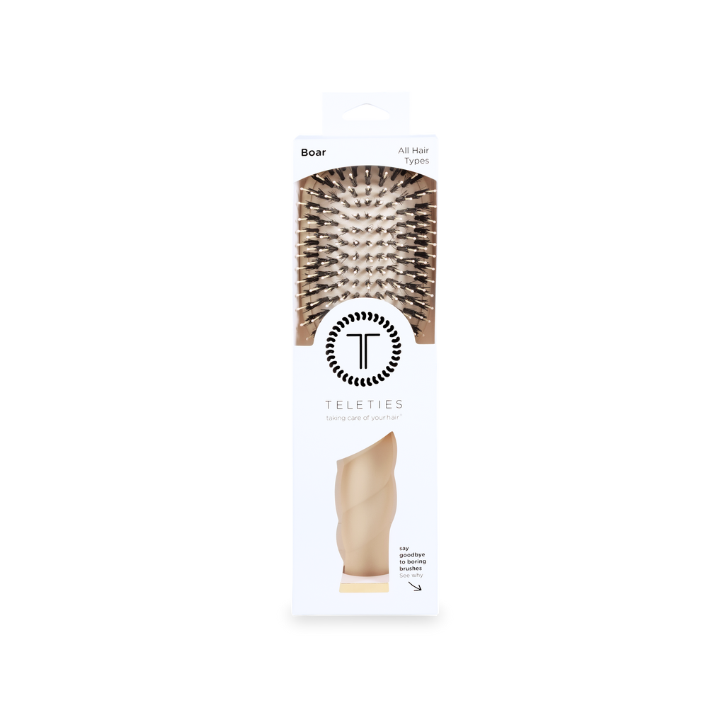 Boar Bristle Hair Brush | Tan