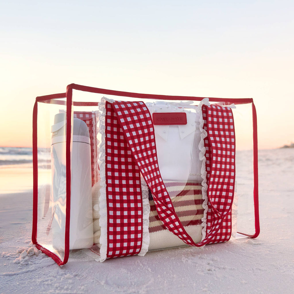 Case-Mate Cherry Gingham Jelly Tote Bag