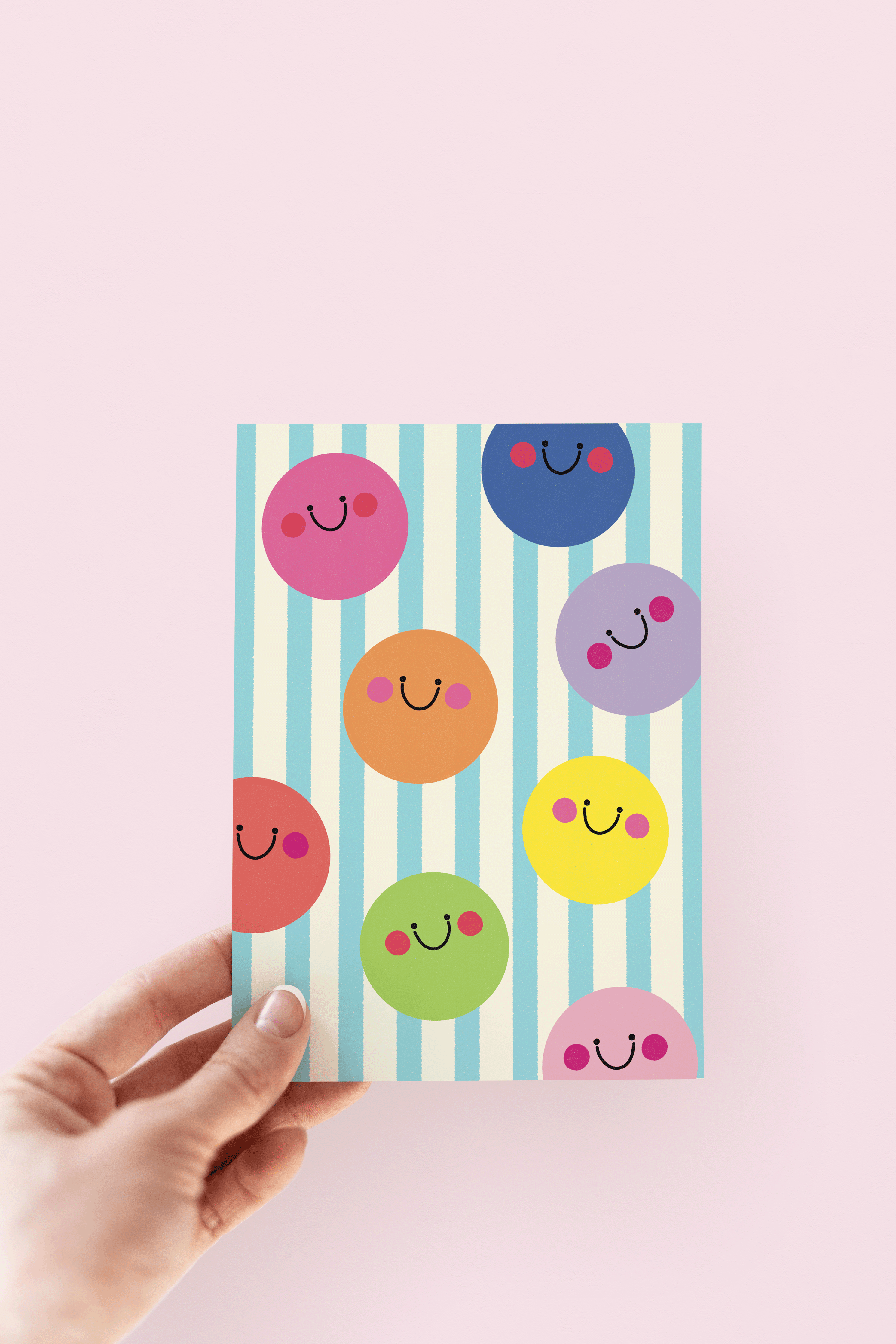 All The Smiles Colorful Smiley Greeting Card