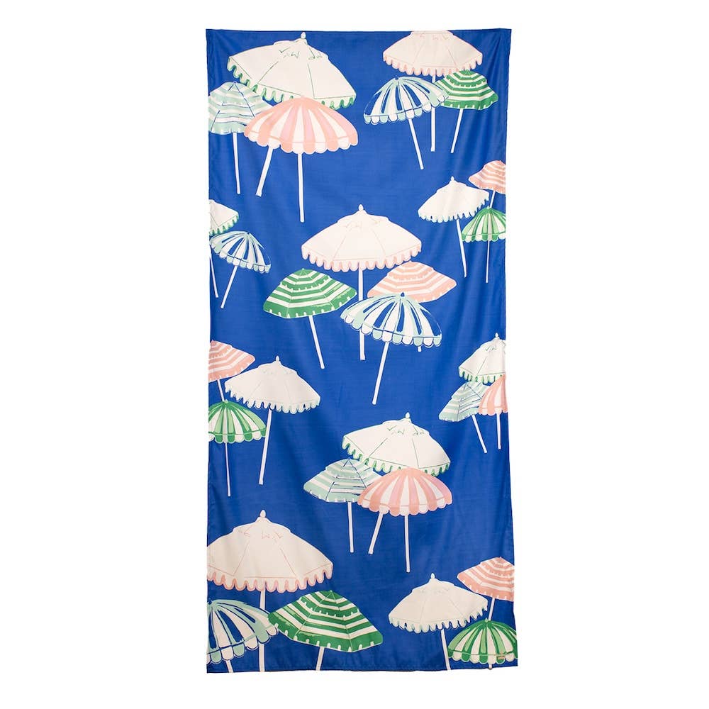 Monterosso  Beach Towel   Sapphire/Pink/Capri   34x70