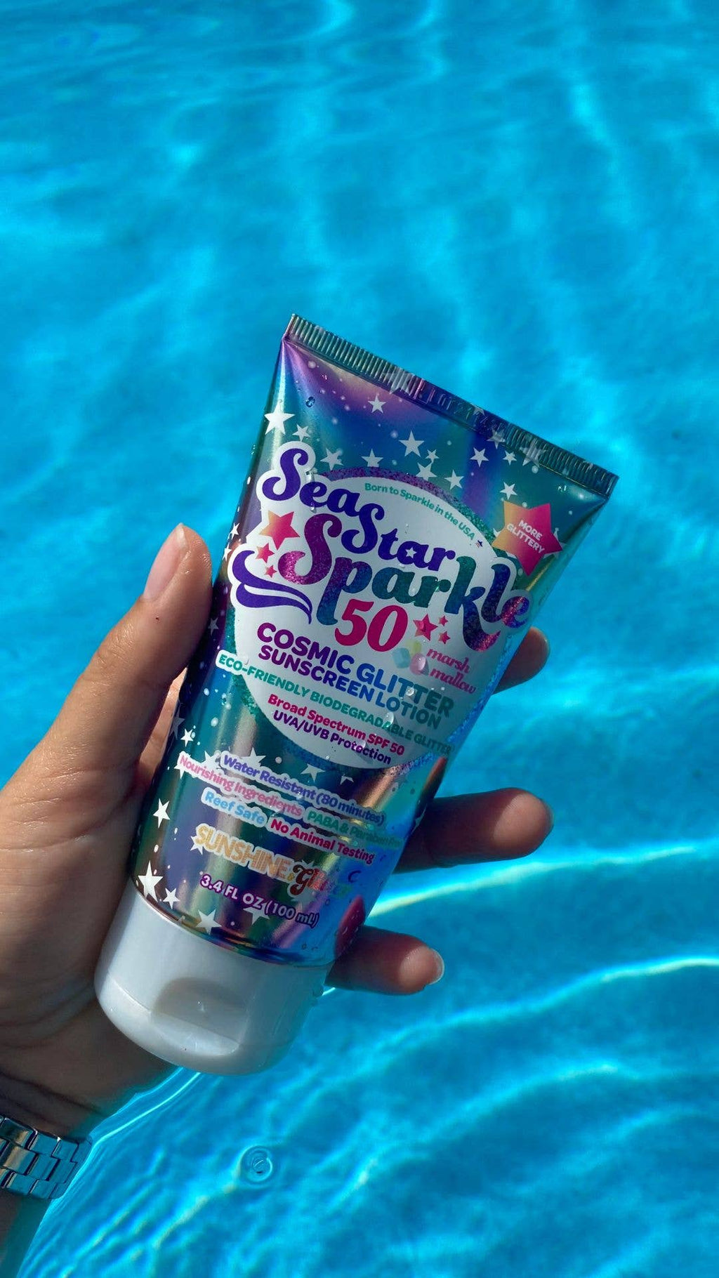 Sea Star Sparkle Cosmic Stardust SPF 50 Glitter Sunscreen
