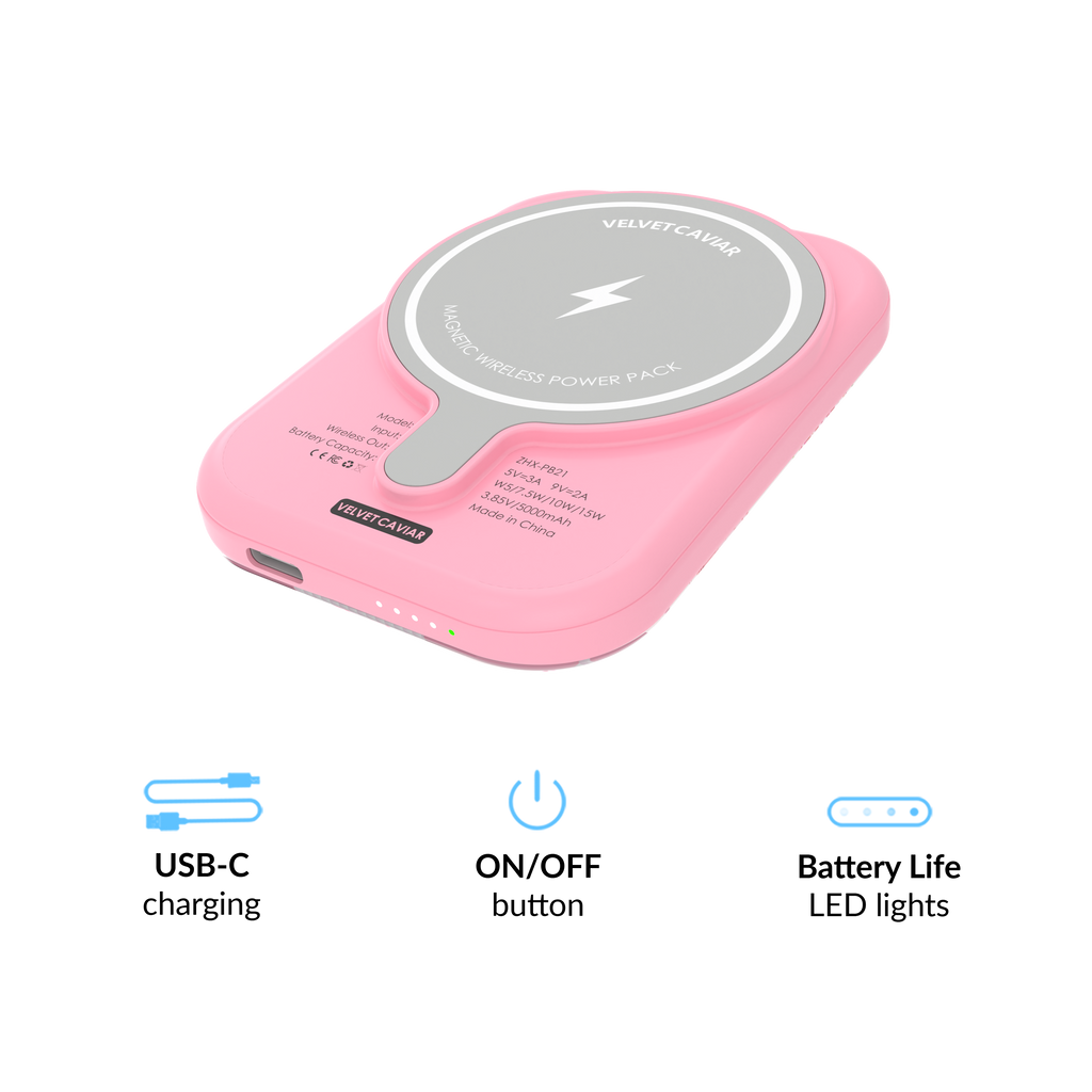 Wireless Phone Charger - Pink Vibe Checkered